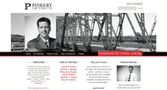 Desktop Screenshot of pinkertlawfirm.com