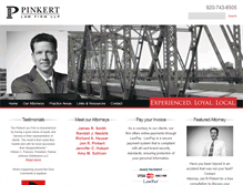 Tablet Screenshot of pinkertlawfirm.com